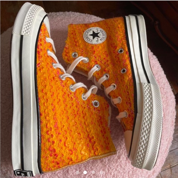 Gold/Orange 70s men Chuck Taylor converse - Picture 4 of 6